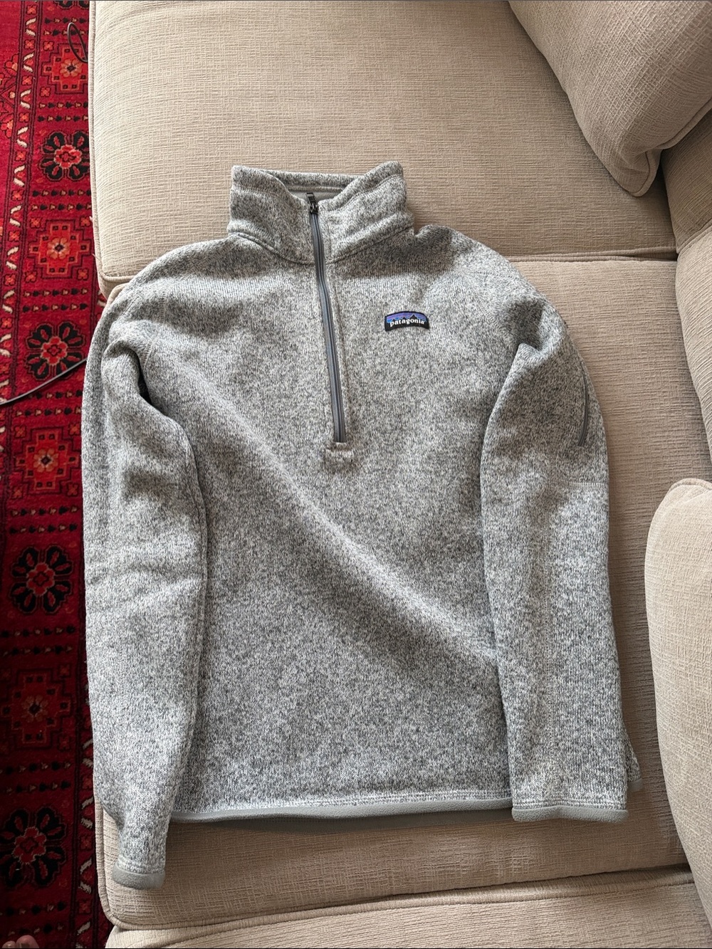 Patagonia Women’s Heather Gray 1/4 Zip Fleece Pullover